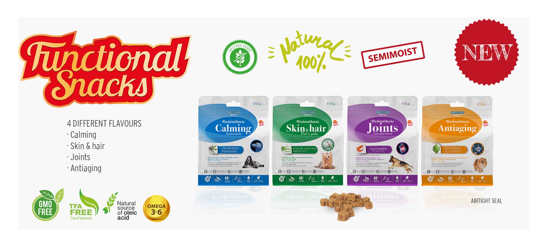 Functional Snacks Mediterranean Natural for dogs