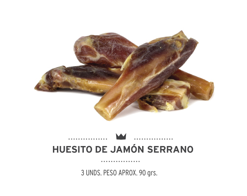 Huesito de jamón serrano para perros. Small ham bones for dogs