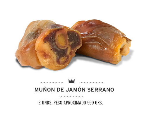 Muñón de jamón serrano para perros de Mediterranean Natural