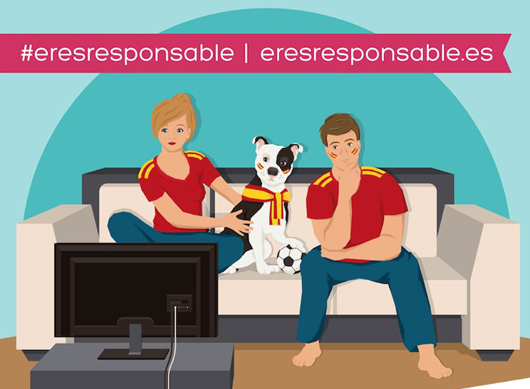 Si #EresResponsable y futbolero ¡Anima a La Roja con tu mascota!