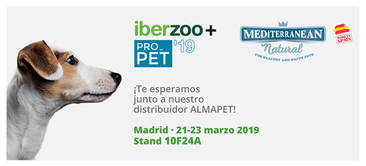Mediterranean Natural expondrá en Iberzoo+Propet 2019