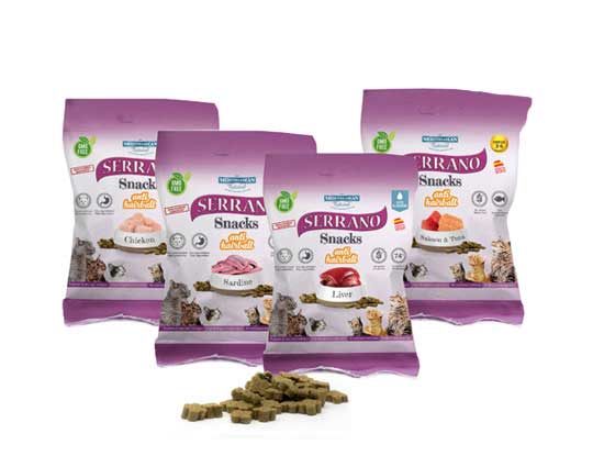 Serrano Snacks para gatos de Mediterranean Natural