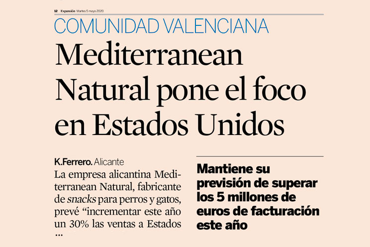 Mediterranean Natural: Artículo en Expansión 5 de mayo de 2020