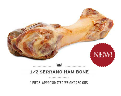 country kitchen serrano ham bone dog treat