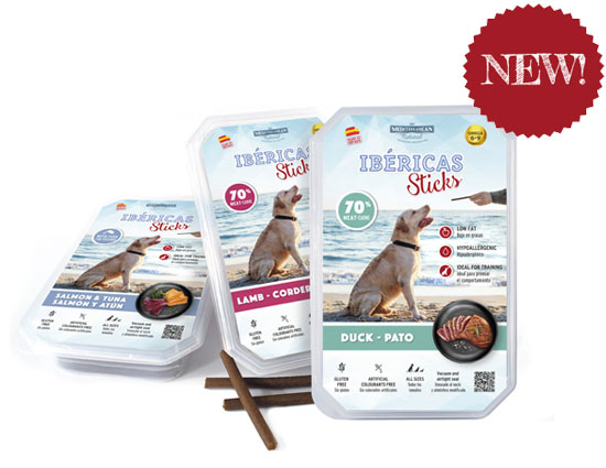 Set Ibéricas Sticks 800 gr Mediterranean Natural for dogs. New