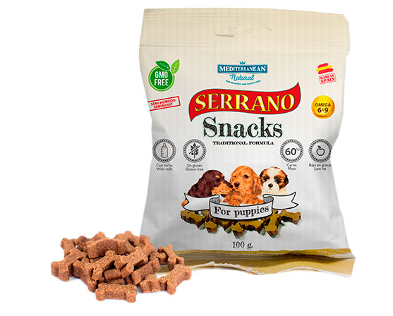Serrano Snacks para cachorros, Mediterranean Natural