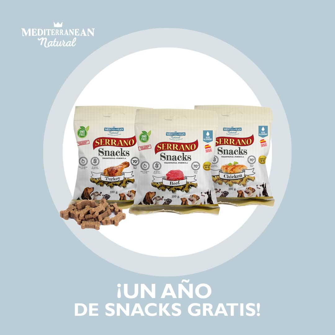 Sorteo: ¡Llévate un año de snacks gratis para tu perro!