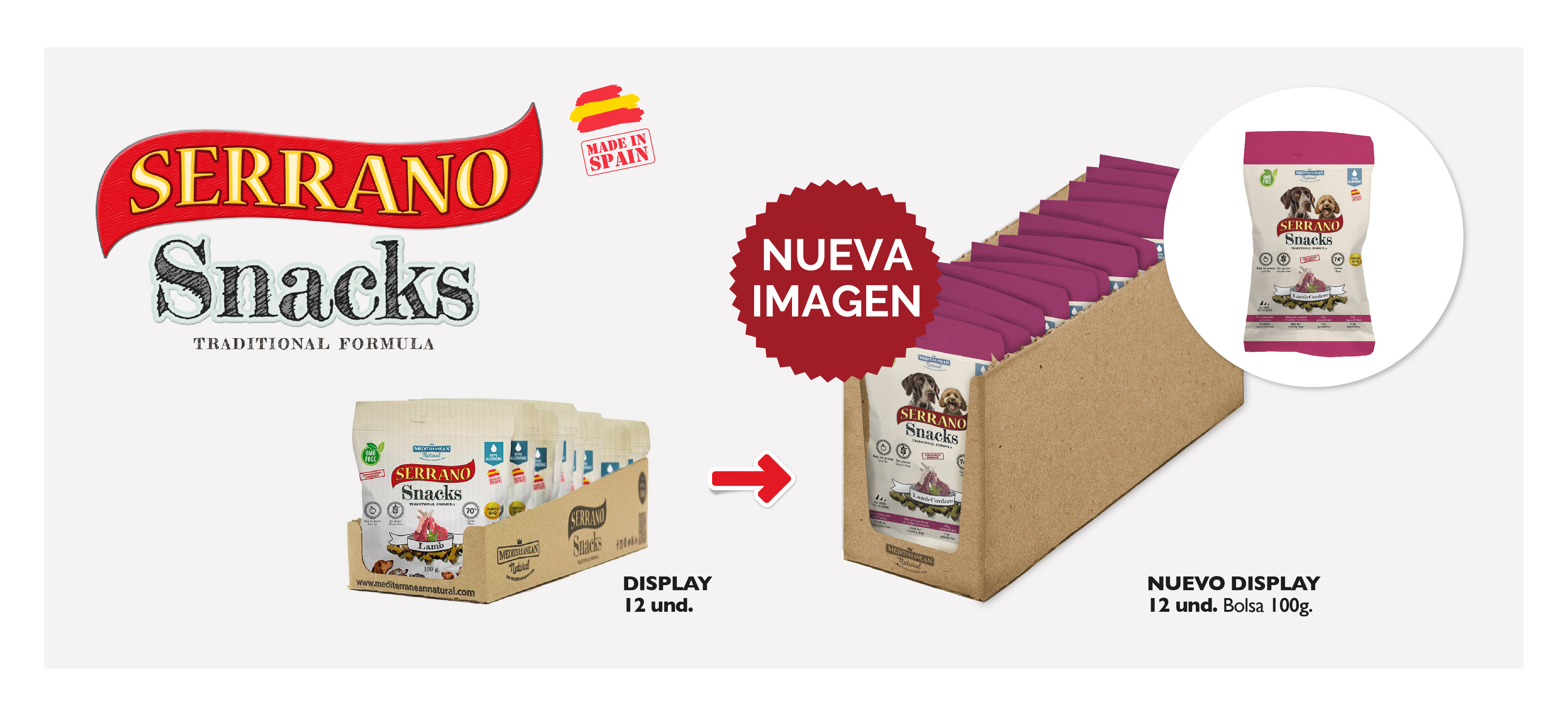 Novedades Serrano snacks Perros Mediterranean Natural