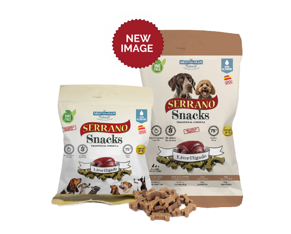 Serrano snacks para for dogs liver Mediterranean Natural