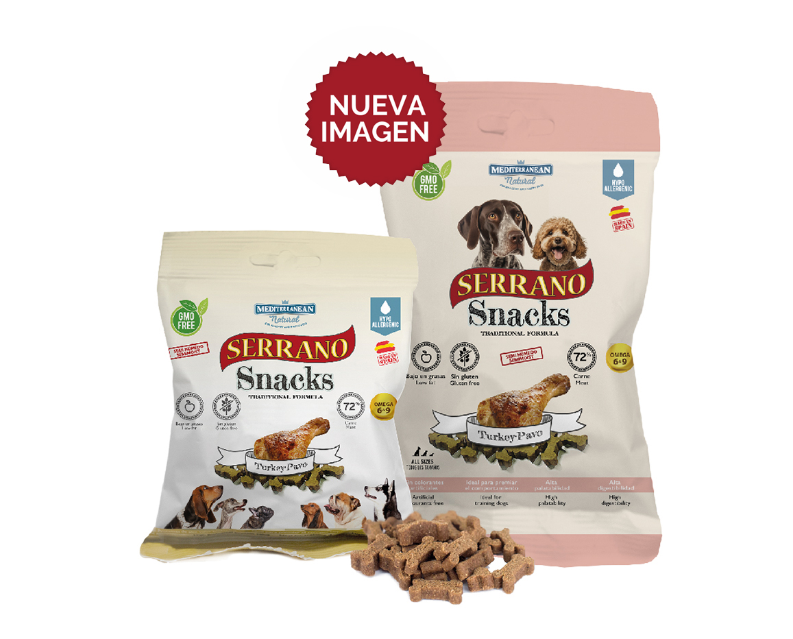 Serrano snacks para perros pavo Mediterranean Natural