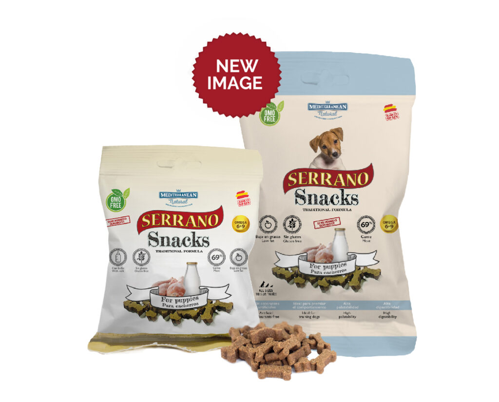 Serrano snacks para for dogs puppy Mediterranean Natural