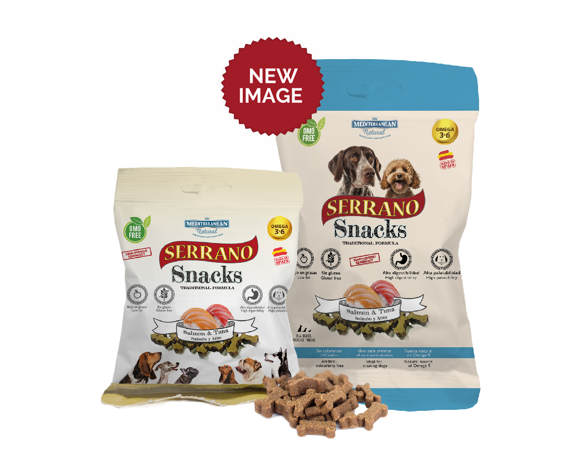 Serrano snacks para for dogs salmon & tuna Mediterranean Natural