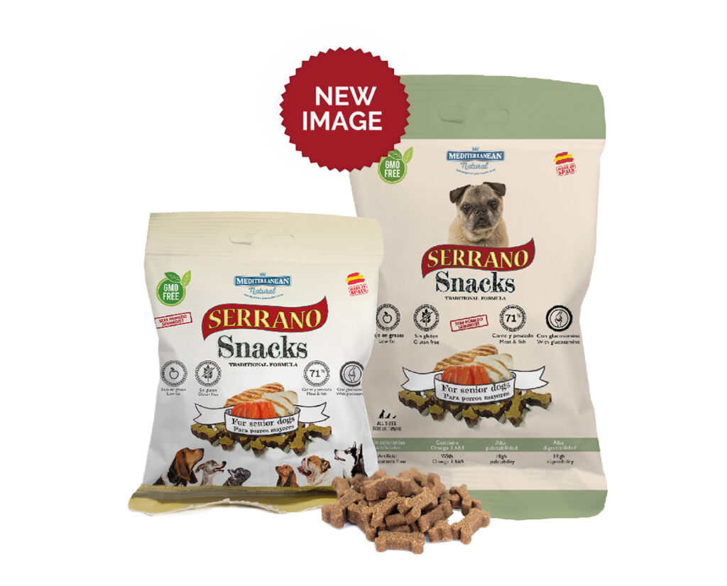 Serrano snacks para for dogs senior Mediterranean Natural