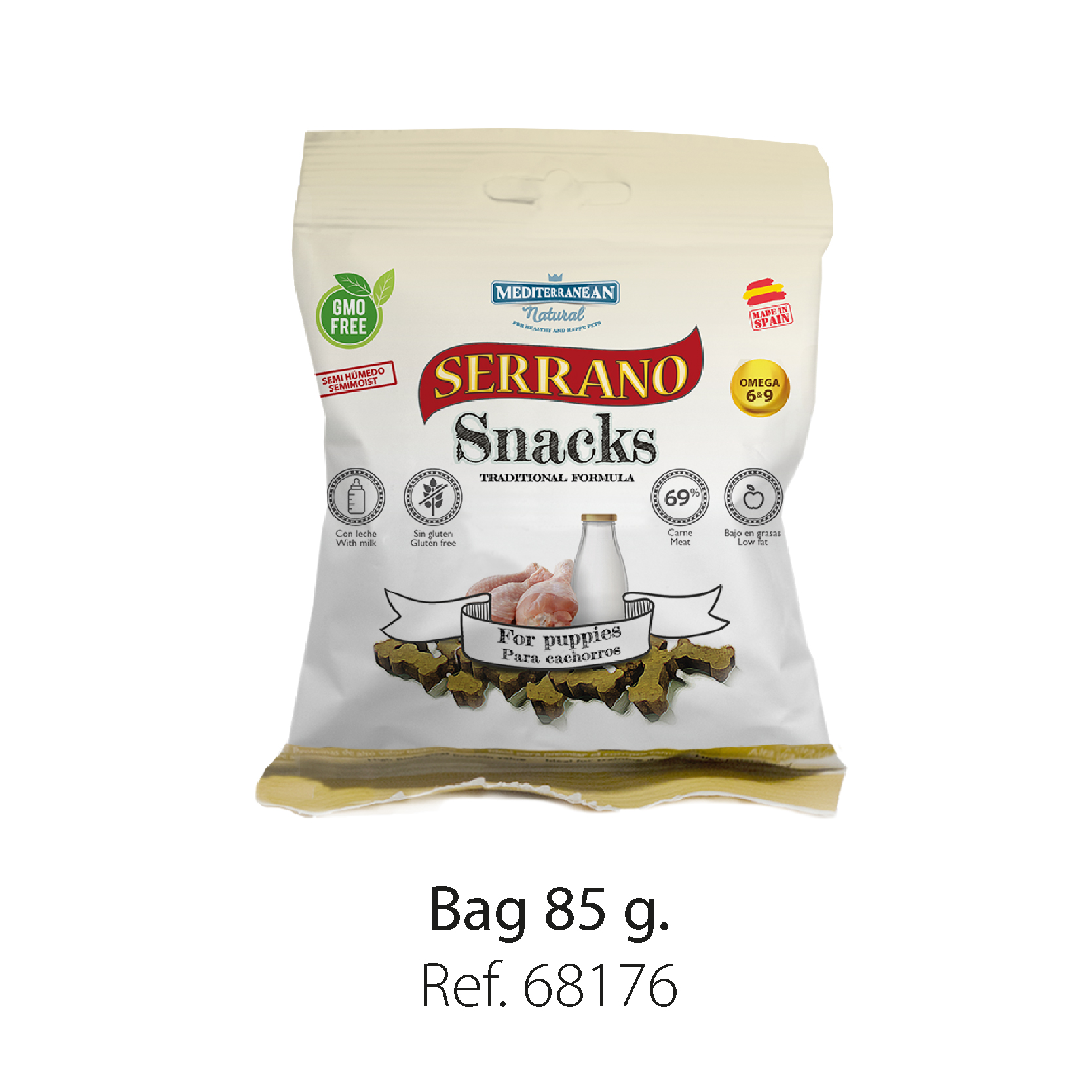 Serrano snacks para for dogs puppy Mediterranean Natural