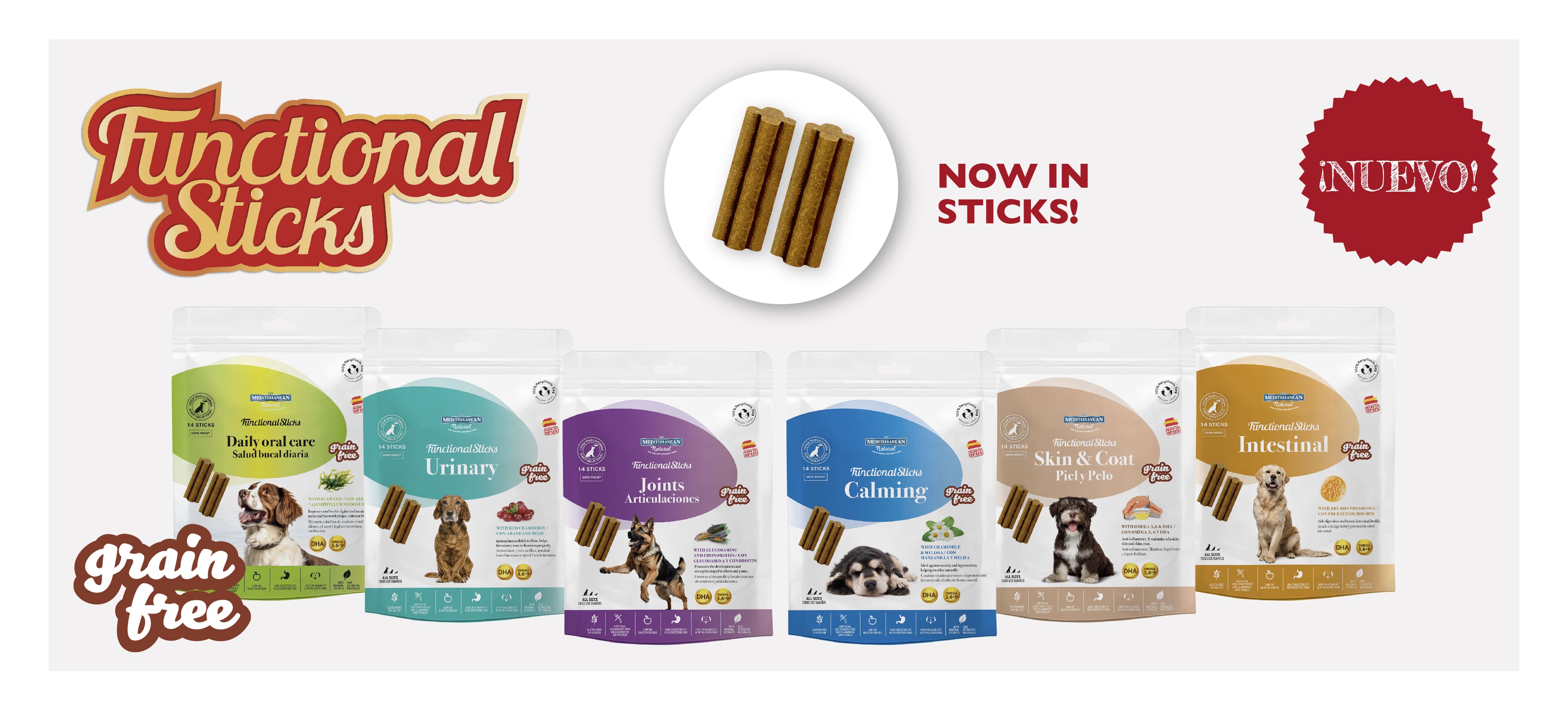 Mediterranean Natural Functional Sticks